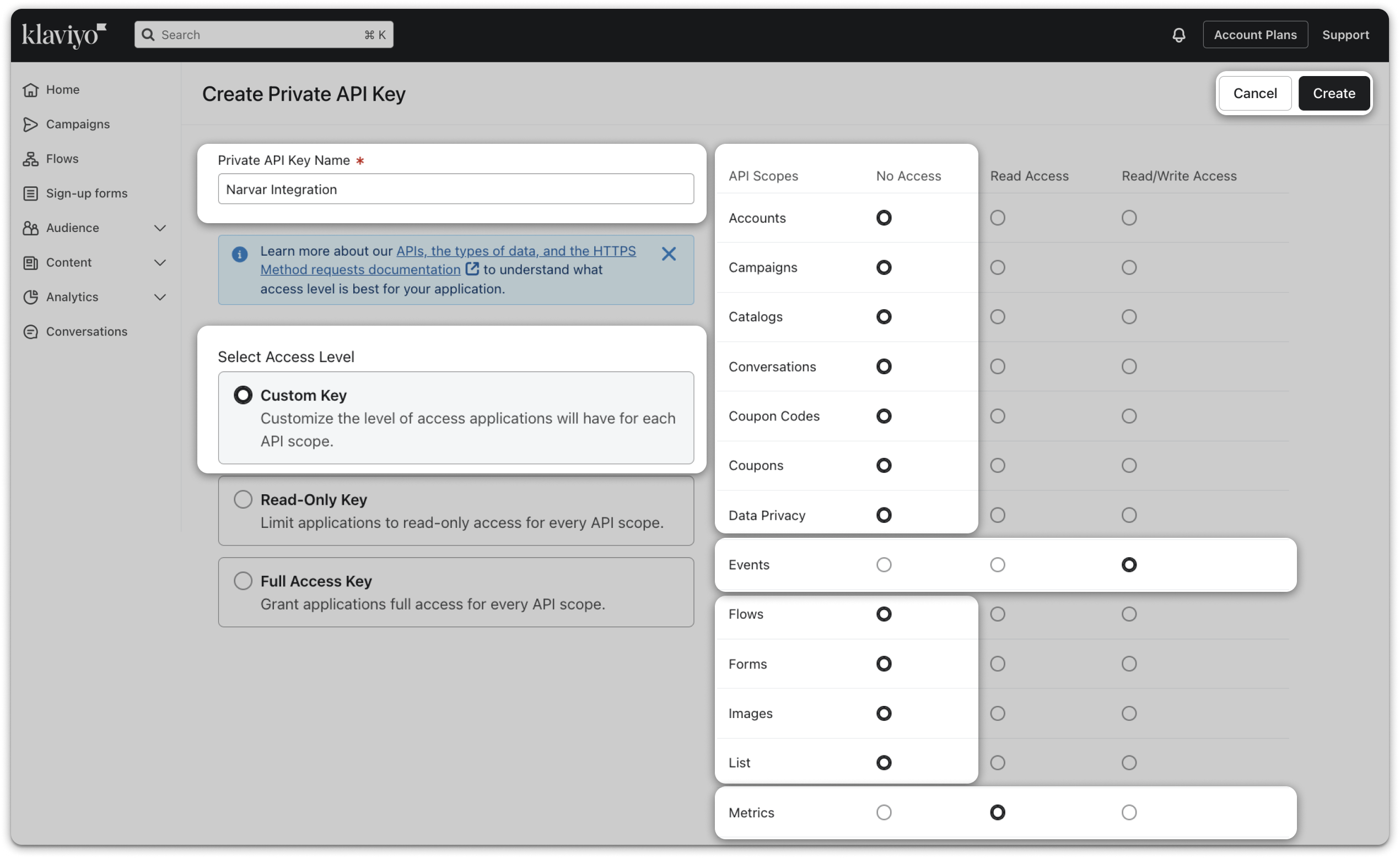 Klaviyo Custom API Key Settings (2).png